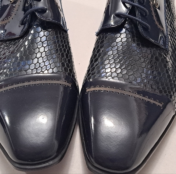 NWOT Crocodile Black Wing Tip Shoes    Size 9.5 (42) main image 8